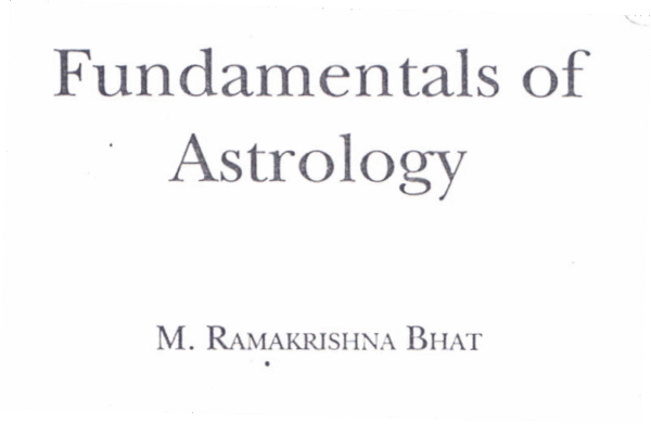 Fundamentals of Astrology