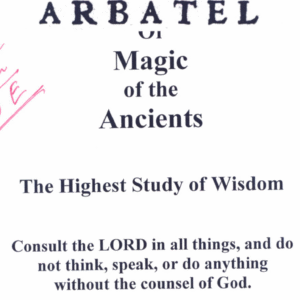 Arbatel of Magic of the ancients