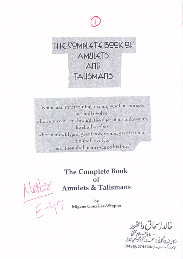 Complete book of Amulets and Talisman