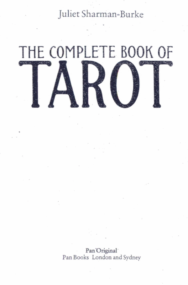 Complete book of Tarot