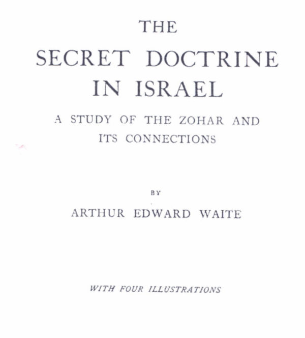 The Secret Doctrine in Isreal